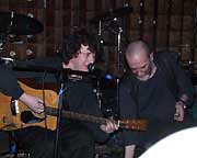 Leonid Fedorov, Alexei Khvostenko. Barbee club, Tel-Aviv, Israel, 19.02.2001. Photo by Konstantin Hoshana