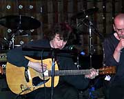 Leonid Fedorov, Alexei Khvostenko. Barbee club, Tel-Aviv, Israel, 19.02.2001. Photo by Konstantin Hoshana