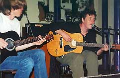 Leonid Fedorov and Slava Kurashov @ Garkundel club, St. Petersburg, 6.6.2001. Photo courtesy of Vera Shreder